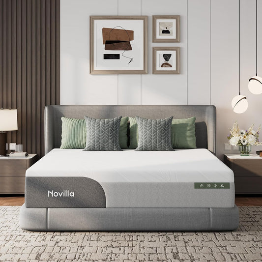 Novilla 14 Inch King Size Mattress for Cooling Sleep & Support