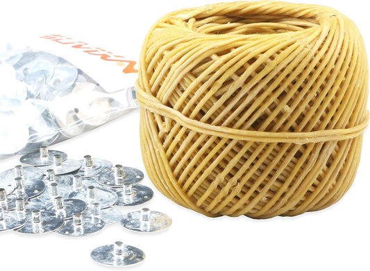 Organic Hemp Candle Wick + Beeswax Coating