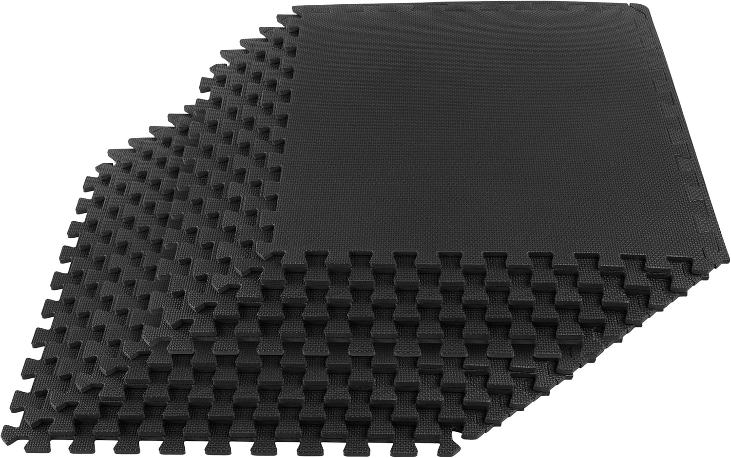 EVA Foam Mat Tiles 12-Pack for Garage, Playroom, or Gym Use