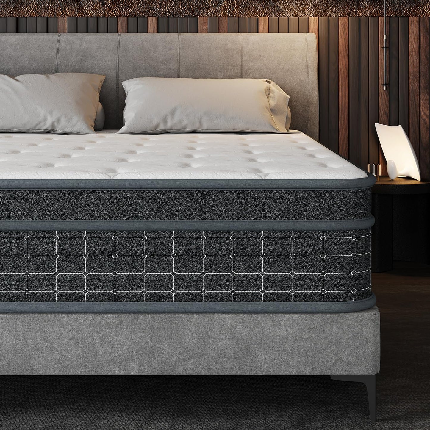 UMN Full Size Mattress - 12 Inch Medium Firm Comfort & Support