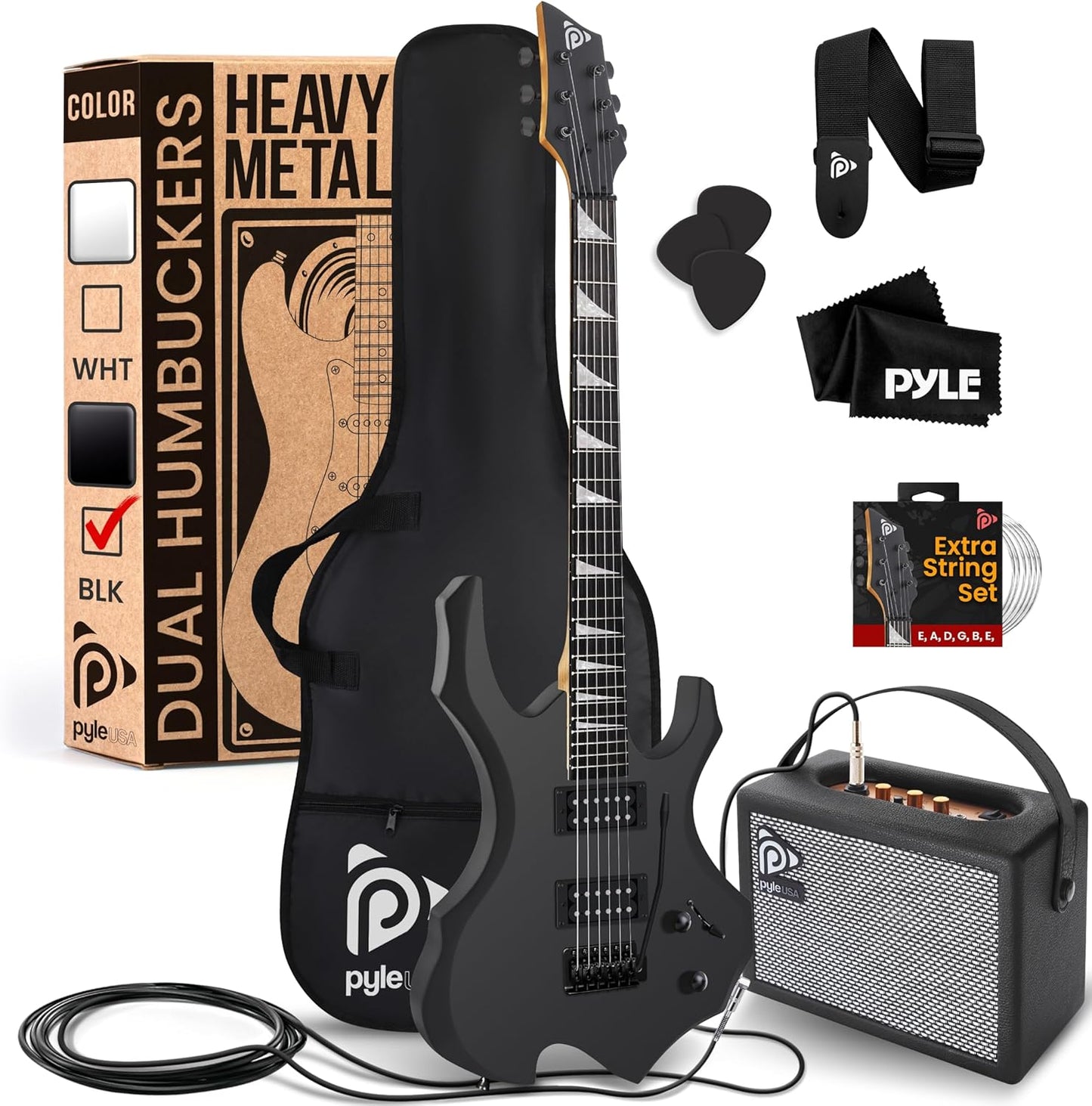 Pyle Heavy Metal Electric Guitar Kit - Rock On!