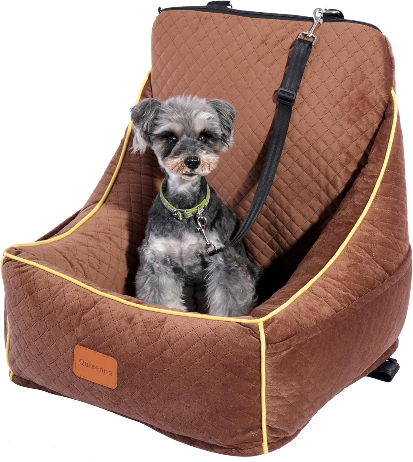 Memory Foam Luxury Dog Car Seat for Small/Medium Dogs - Washable Bed