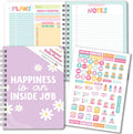 To Do List Notebook for Work Purple Undated Daily Planner - Compact