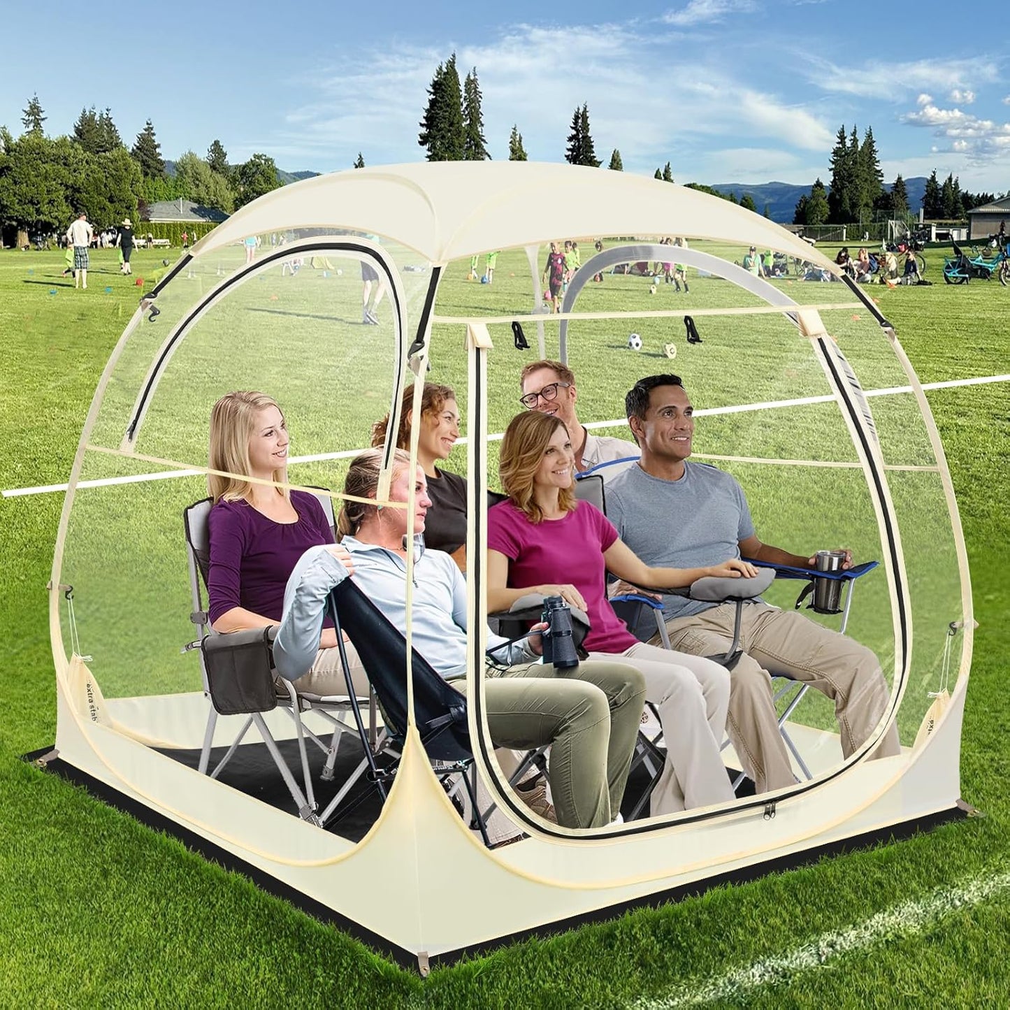 Rain Protection Pop-Up Sports Tent by Eapele