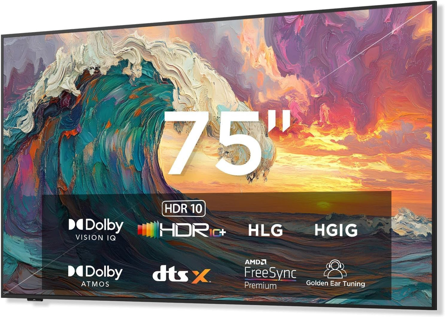 iFFALCON 75-Inch QLED Smart TV with Art Mode and Dolby Atmos