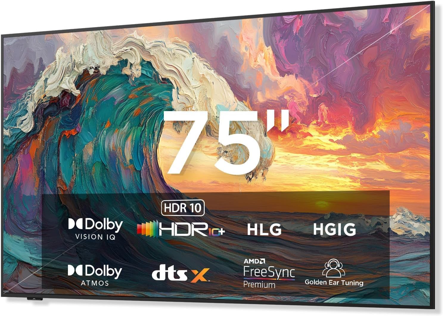 iFFALCON 75-Inch QLED Smart TV with Art Mode and Dolby Atmos