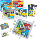 Magnetic Game Travel Set for Kids - 4 Classic Tin Games