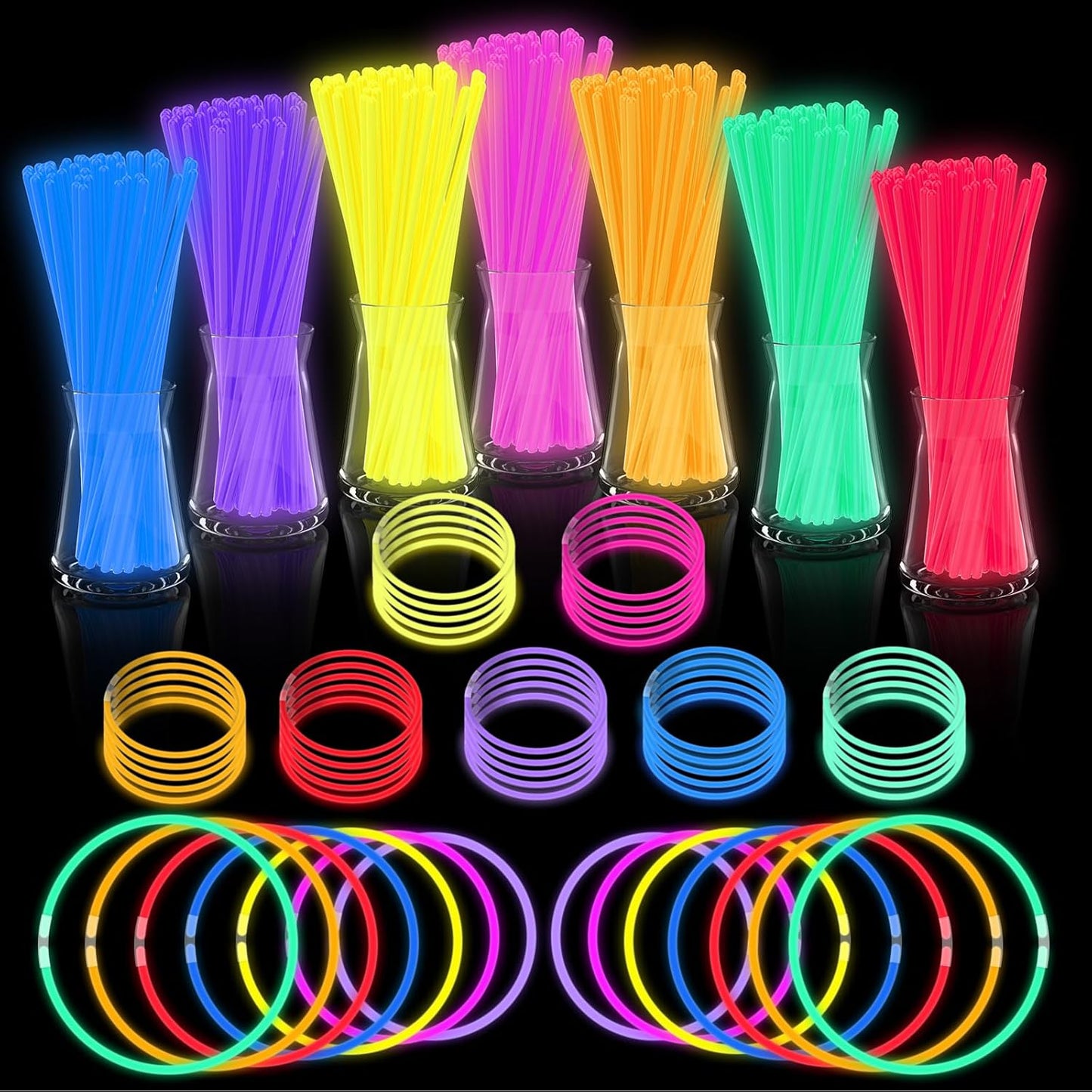 Halloween Glow Sticks Bulk Party Pack - Ultra Bright 500pk