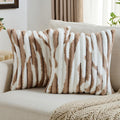 FUTEI Brown Decorative Throw Pillow Covers 24x24 in Set of 2