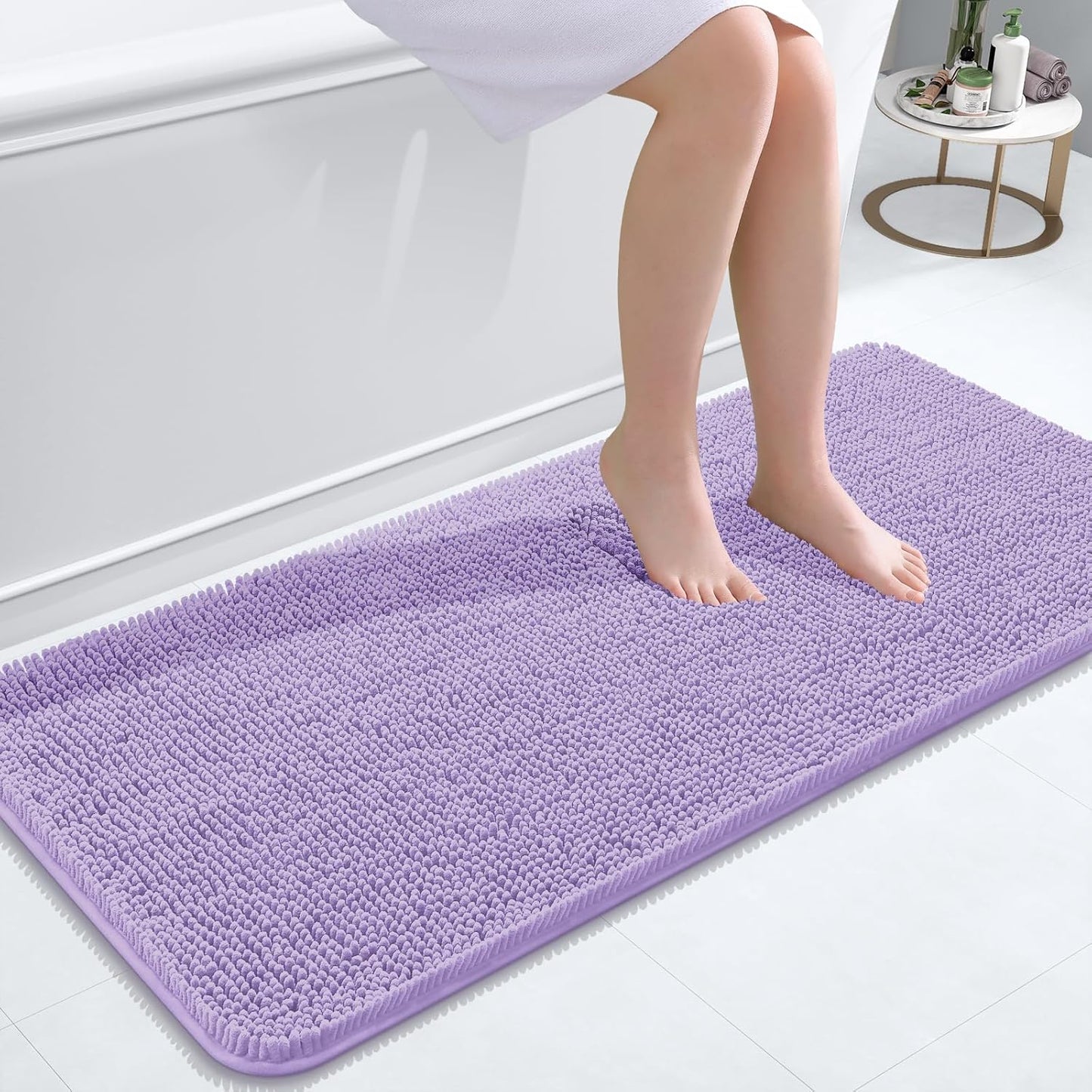 OLANLY Extra Soft Chenille Bath Rugs for Ultimate Comfort