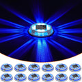 VOLISUN Solar Driveway Deck Dock Marine Lights, 12 Pack - 2 Colors in