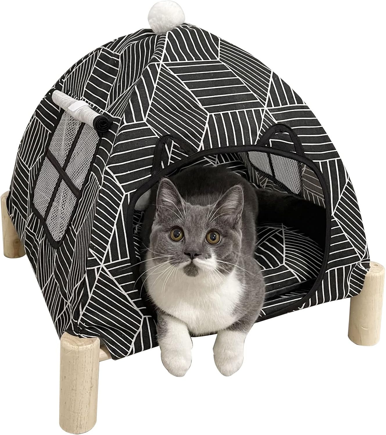 Nockovi Portable 2-in-1 Cat Tent - Quick Assembly!