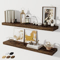 Fun Memories 40in Floating Shelves 2-Pack - Rustic Deep Display