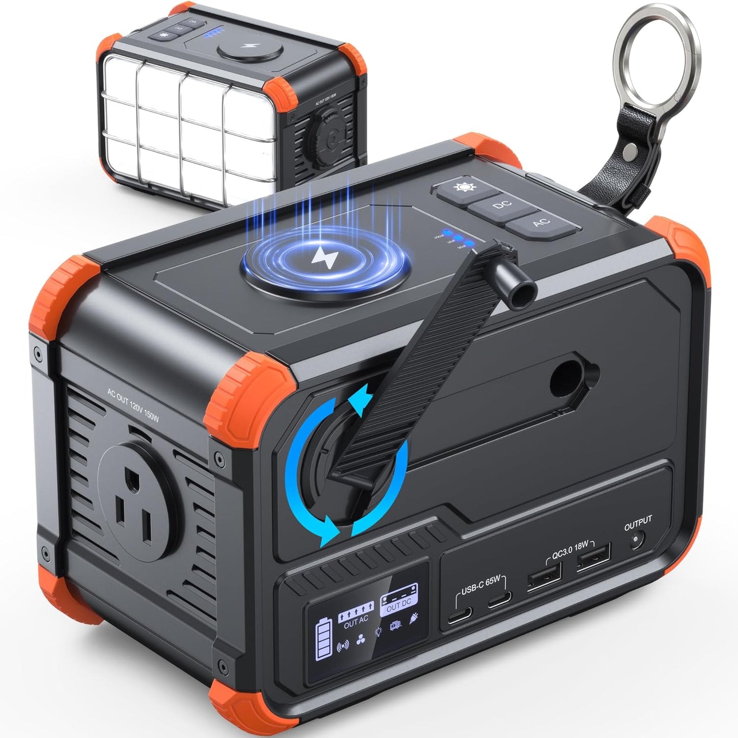 BROWEY Portable Power Station 153Wh for Camping and Travel