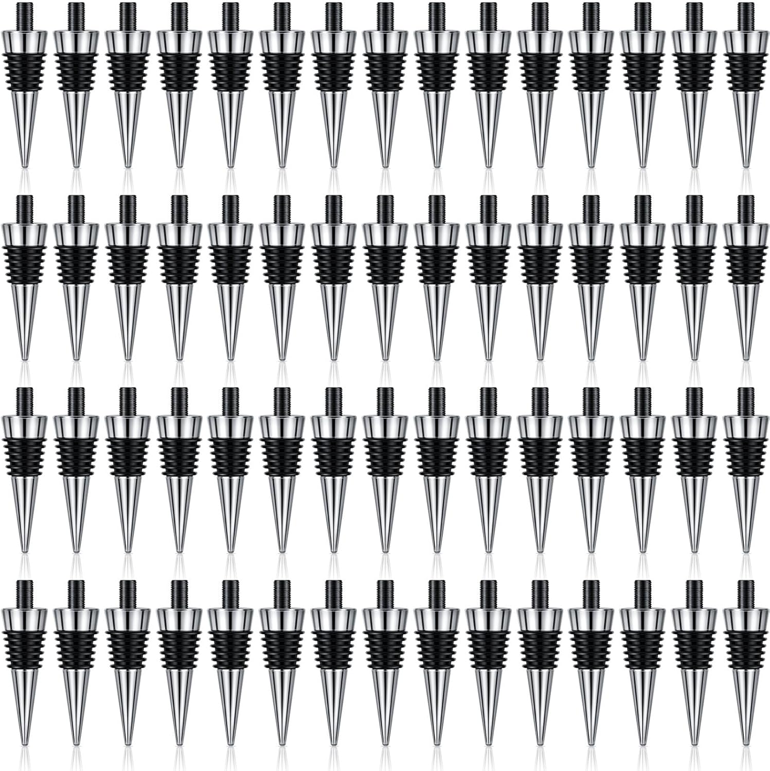 Metal Bottle Stopper Kit - 60 Pieces Reusable Wine Savers