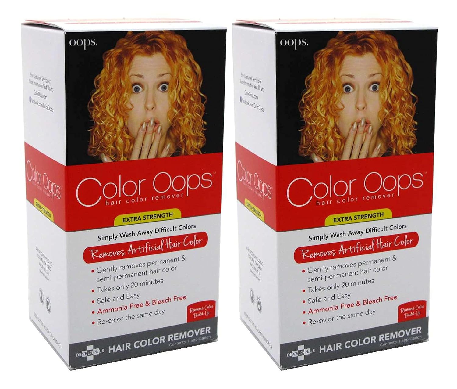Developlus Color Oops Color Remover Extra Strength Pack of 2