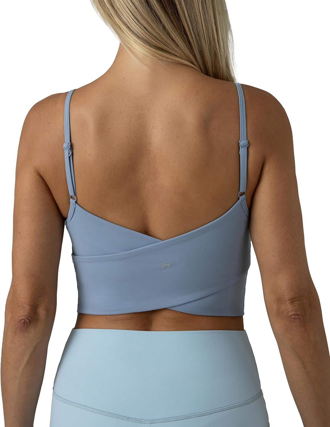 Colorfulkoala Women's Dreamlux Crop Tank Top with Built-in Bra