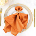 Efavormart Cloth Napkins Set of 100 20x20 in Orange Violet - Reusable