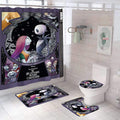 DDS-DUDES 4Pcs Christmas Shower Curtain Set with Hooks - Waterproof 71