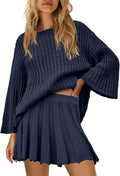 SENSERISE Fall Sweater Skirt Set Women 2 Piece Outfits - Cozy Everyday