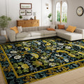 Washable Area Rug 8x10 ft Boho Soft Living Room Rug - Low-Pile Vintage