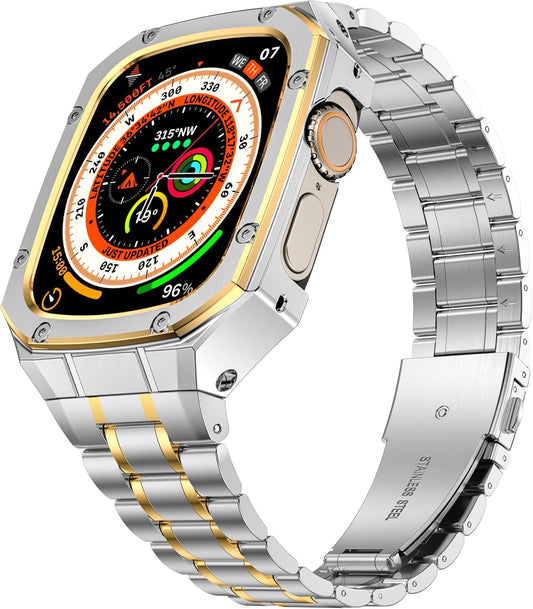 Stainless Steel Watch Band and Case for Apple Watch Ultra 49mm