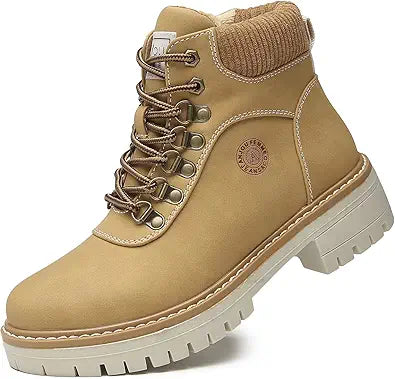 ANJOUFEMME Casual Winter Hiking Boots for Women - Stylish & Warm