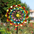 Garden Wind Spinners Outdoor Large Metal - 84in Colorful Yard Art
