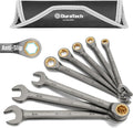 DURATECH Anti-Slip Ratcheting Wrench Set, 8-Piece SAE - Tight Space