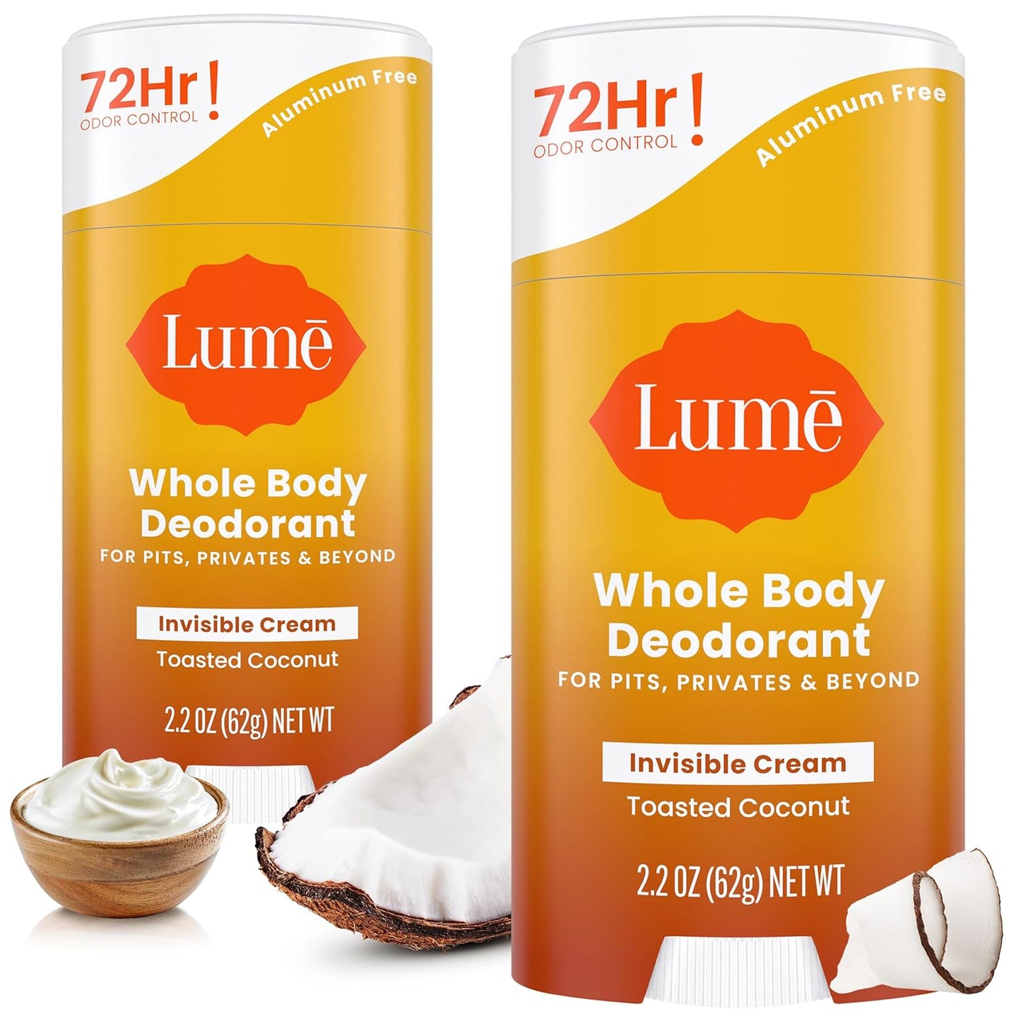 Lume Whole Body Deodorant - 72 Hour Odor Control Stick