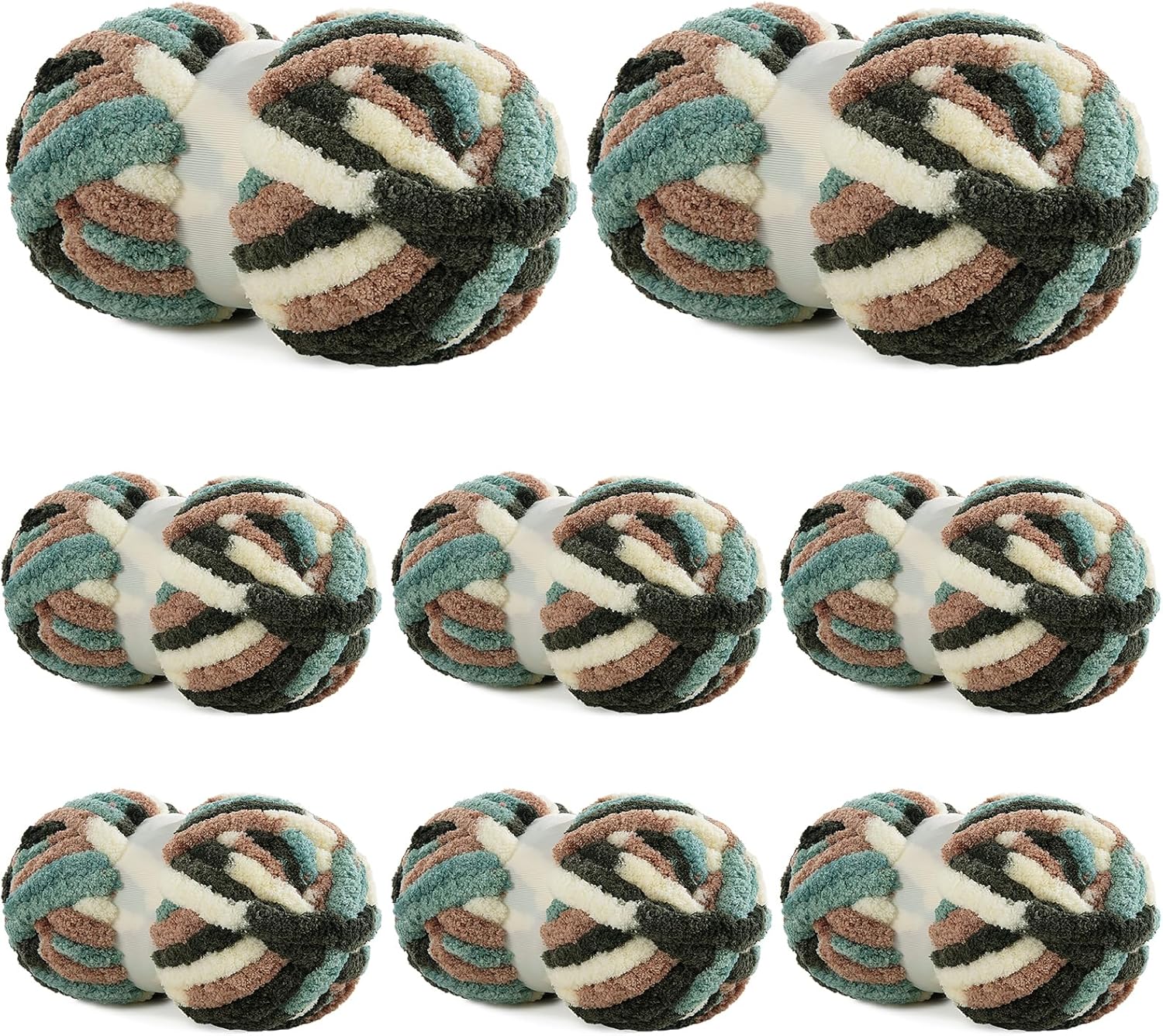 BALAPET Tie Dye Chunky Chenille Yarn for Crocheting & Knitting
