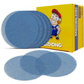 50pcs 5 Mesh Abrasive Sanding Discs - 80 Grit Ceramic - Dust-Free Hook & Loop - Ideal for Fine Finishing