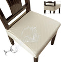 Genina Waterproof Seat Covers for Chairs Set of 6 - Durable Stretch