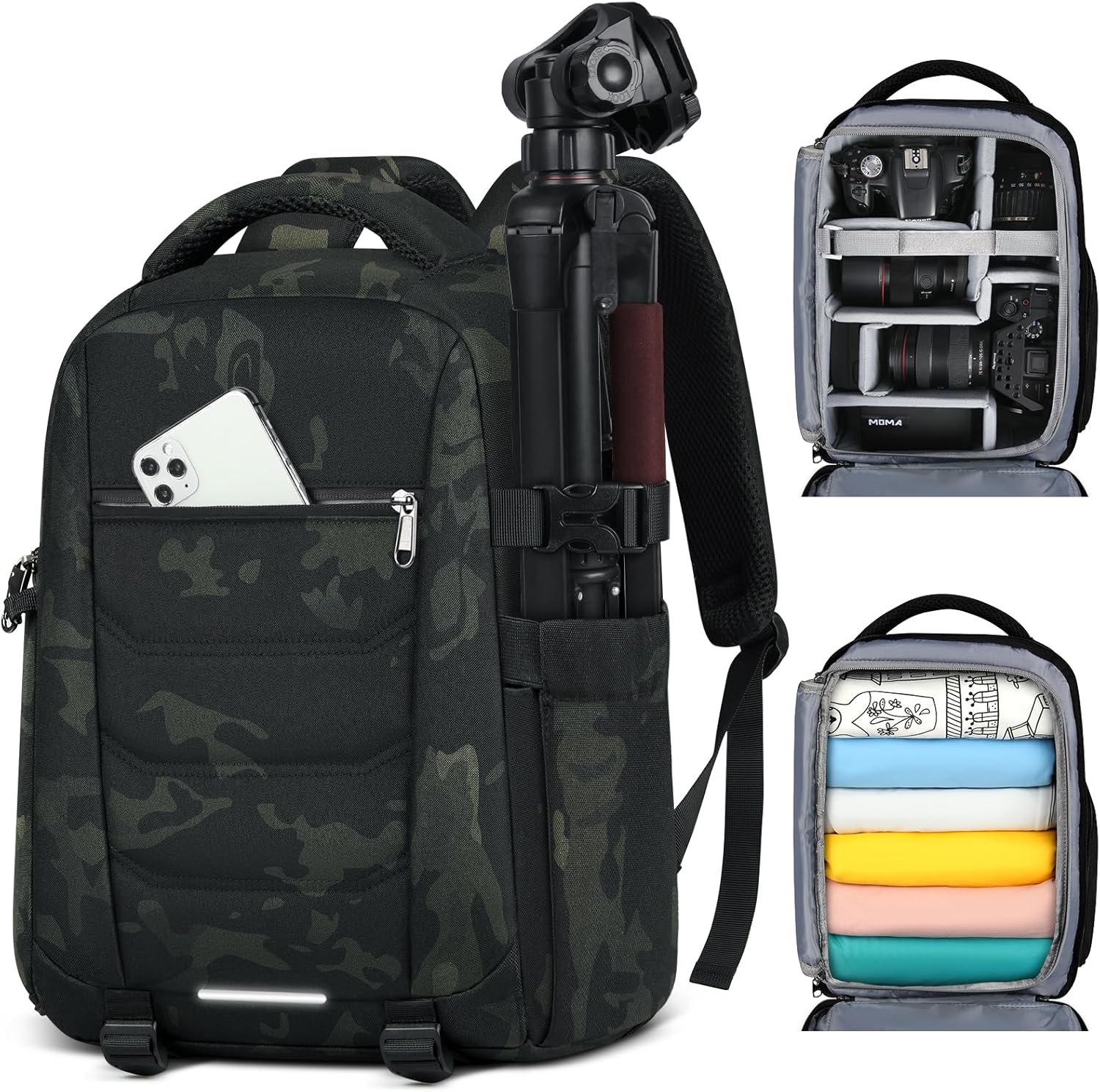 SDYSM Camera Bag Backpack for DSLR SLR Waterproof Travel