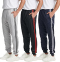 Men's Tricot Jogger Sweatpants 3-Pack - Fleece Lined Comfort