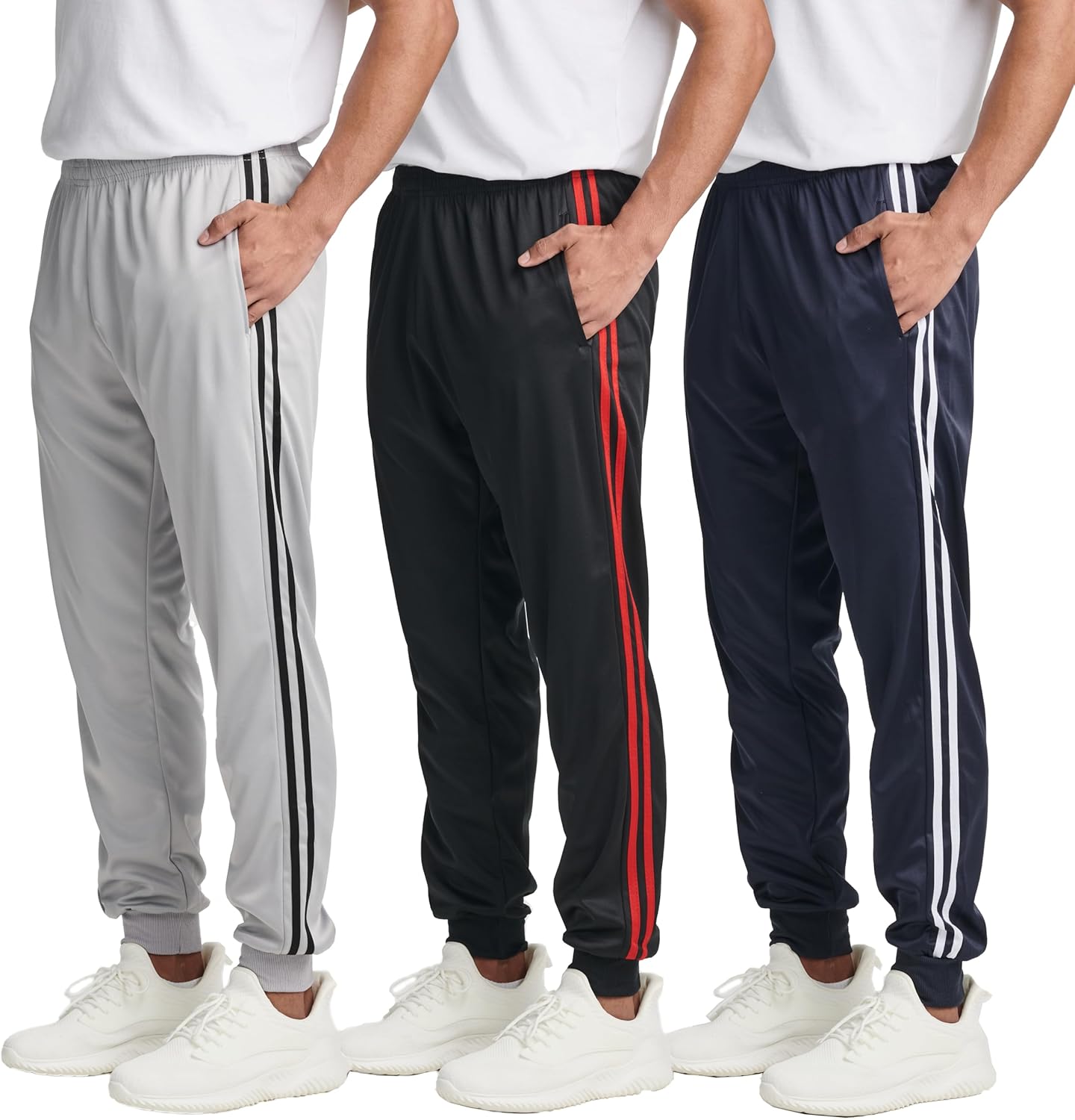 Men's Tricot Active Jogger Fleece Lined Sweatpants for Comfort
