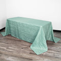 YOUR CHAIR COVERS 90x132 inch Crinkle Taffeta Tablecloth