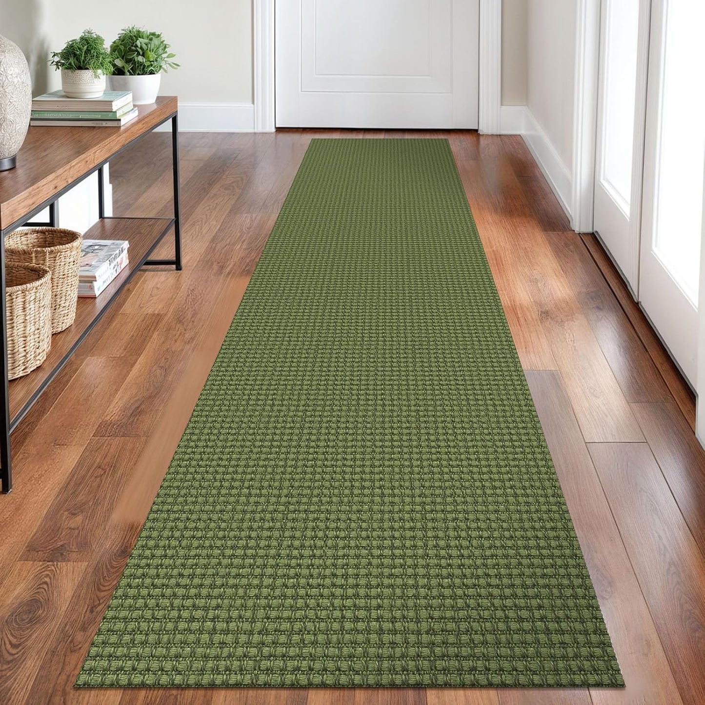 Braided Runner Rug 2x8 Ft Washable Non Slip for Hallways