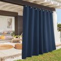 Outdoor Blackout Curtains Navy Blue, 100 x 108 in - Privacy