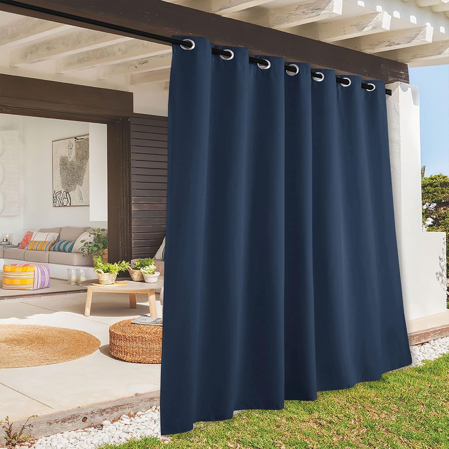 RYB HOME Outdoor Waterproof Curtains for Privacy and Style