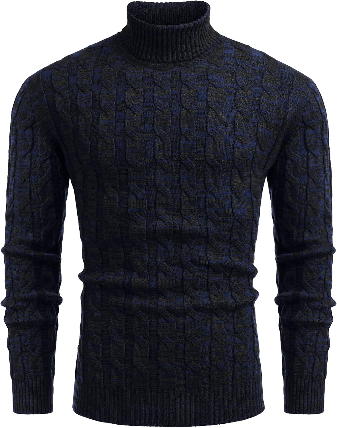 Men's Slim Fit Turtleneck Sweater for Casual Stylish Looks