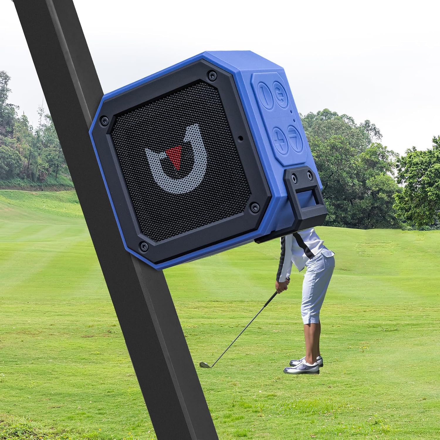 ACHIX Magnetic Golf Cart Speaker - Loud Stereo Sound, 20H Play, Waterproof IPX7