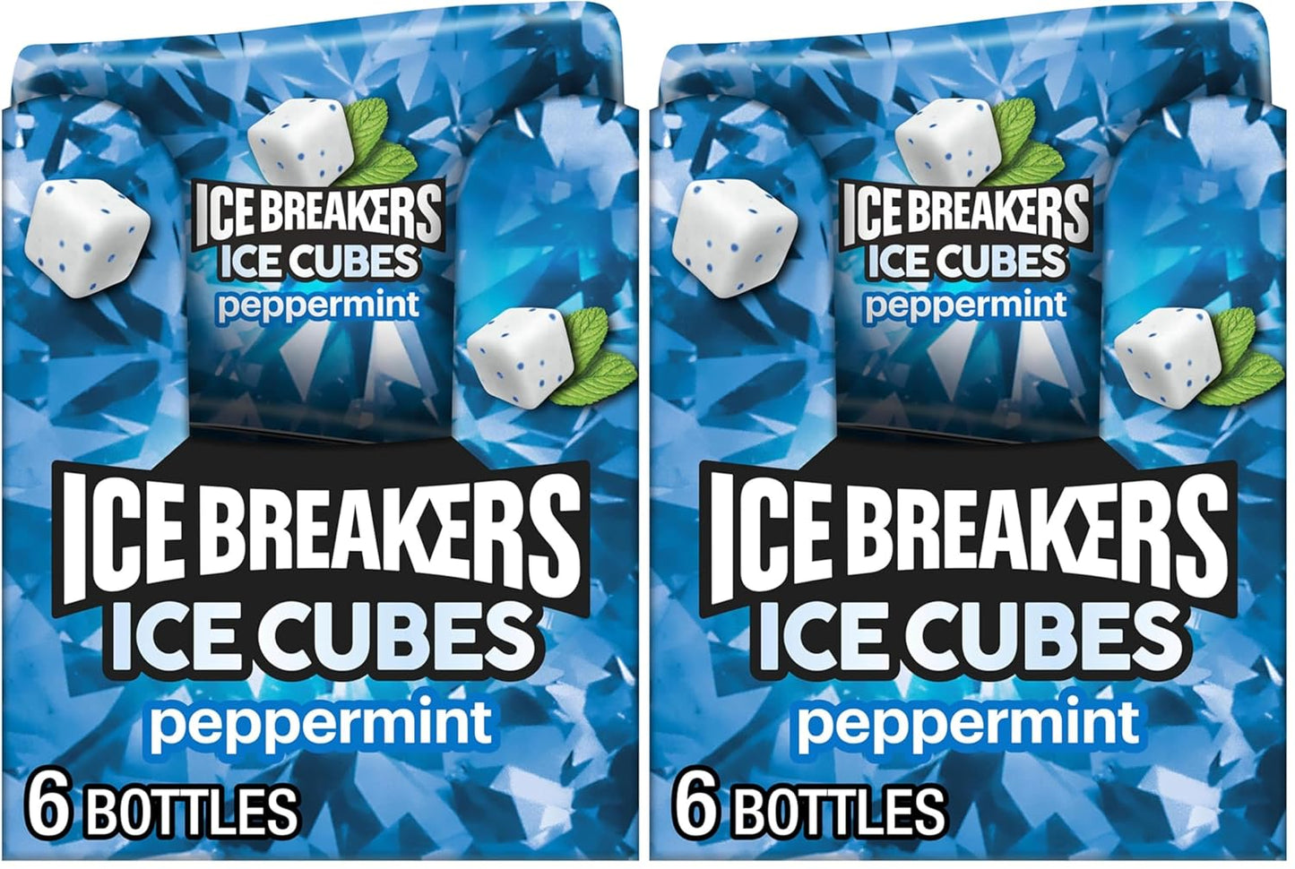 ICE BREAKERS Ice Cubes Peppermint Sugar Free Chewing Gum Pack
