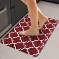 Red Anti Fatigue Kitchen Mat 20 in x 32 in - 4/5 in Thick Comfort