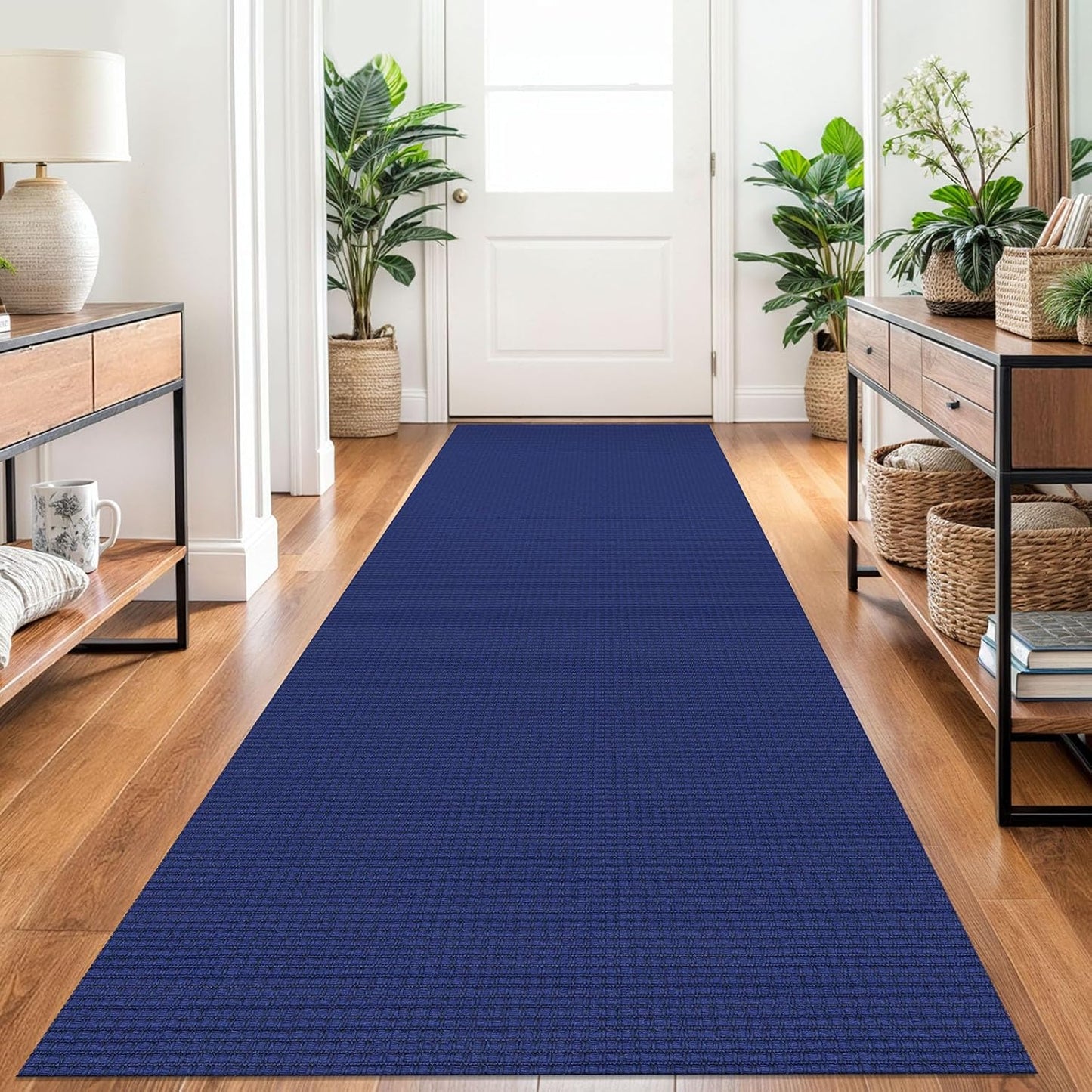 Braided Runner Rug 2.6x10 Ft Washable for Hallways and Kitchens