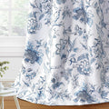 H.VERSAILTEX Blackout Curtains 63 Inch Floral Print Set