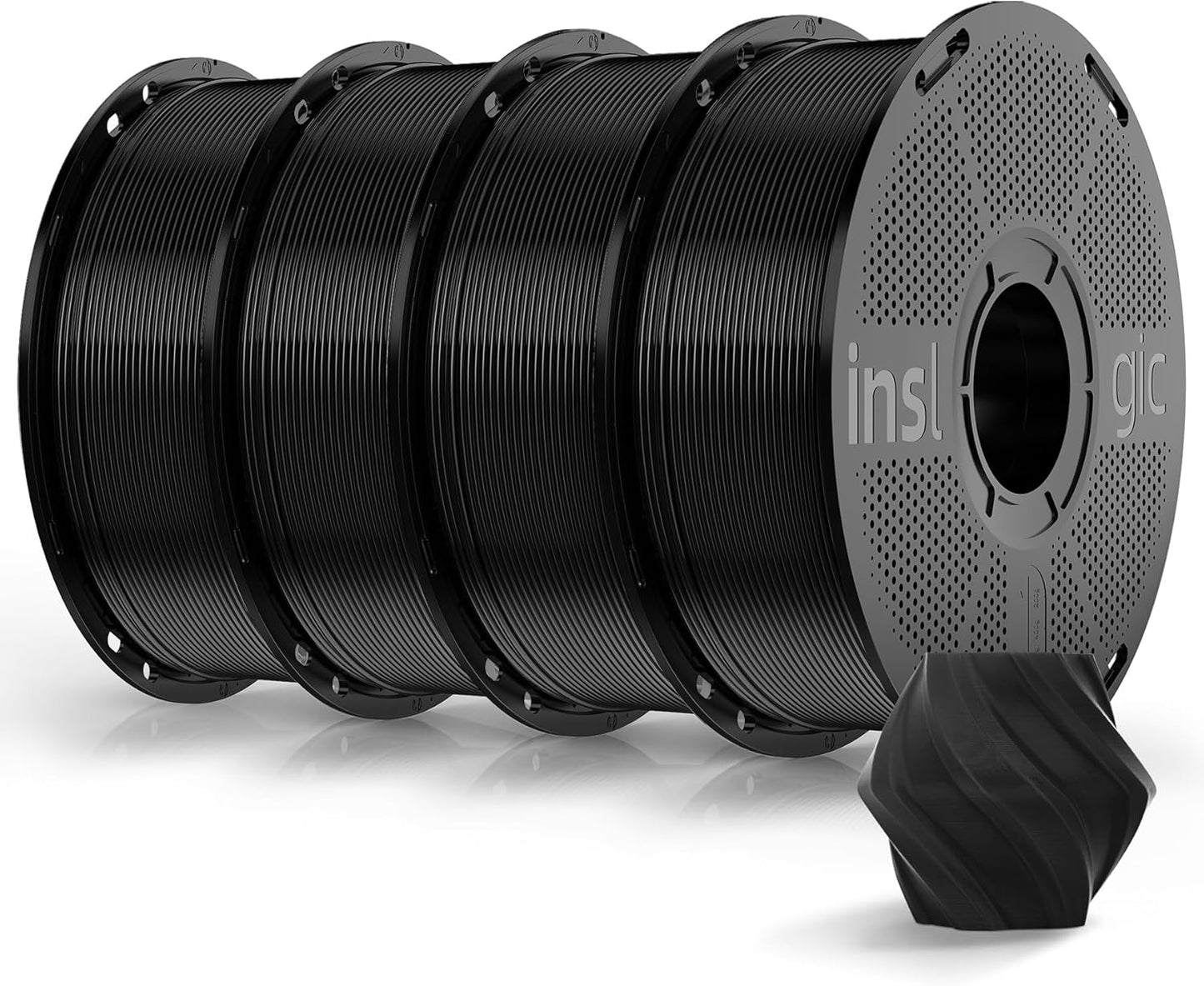 Inslogic Pre-Dried 4kg PLA Pro Filament Bundle for 3D Printing