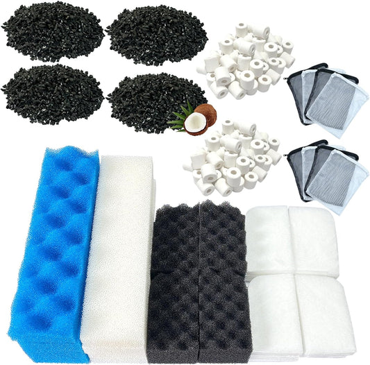 38 Pack Filter Media Kit for Fluval 406/407 Canister Filters