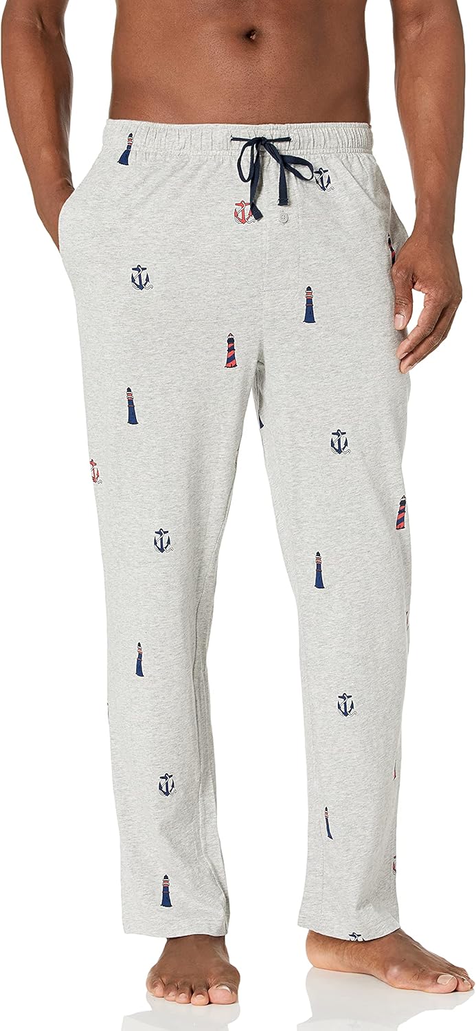 Nautica Soft Woven Cotton Elastic Waistband Sleep Pajama Pant