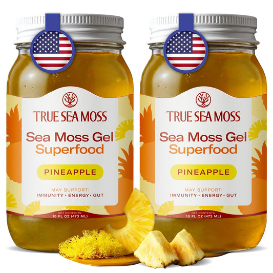 TrueSeaMoss Sea Moss Gel with Pineapple - Fresh & Wildcrafted